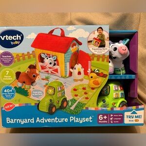VTech Barnyard Adventure Playset - Red, Green, Yellow